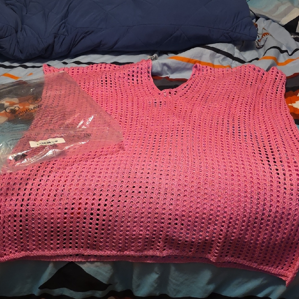 Pink Knit Women's Sweater